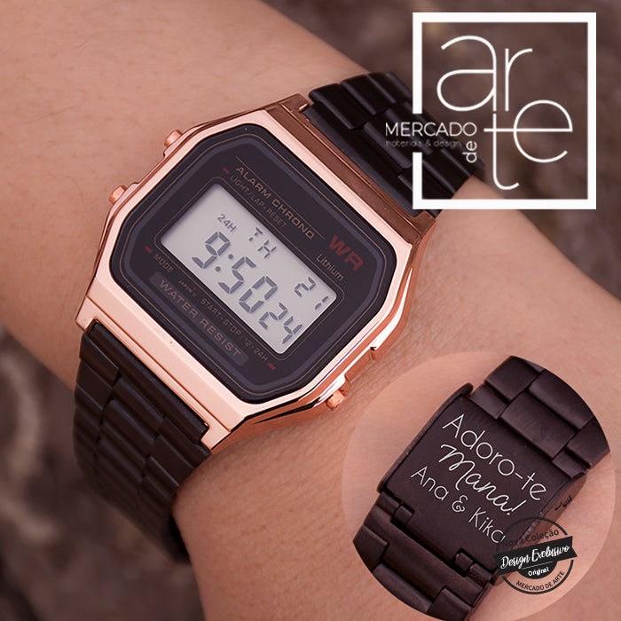 Relógio " Adoro-te Mana "