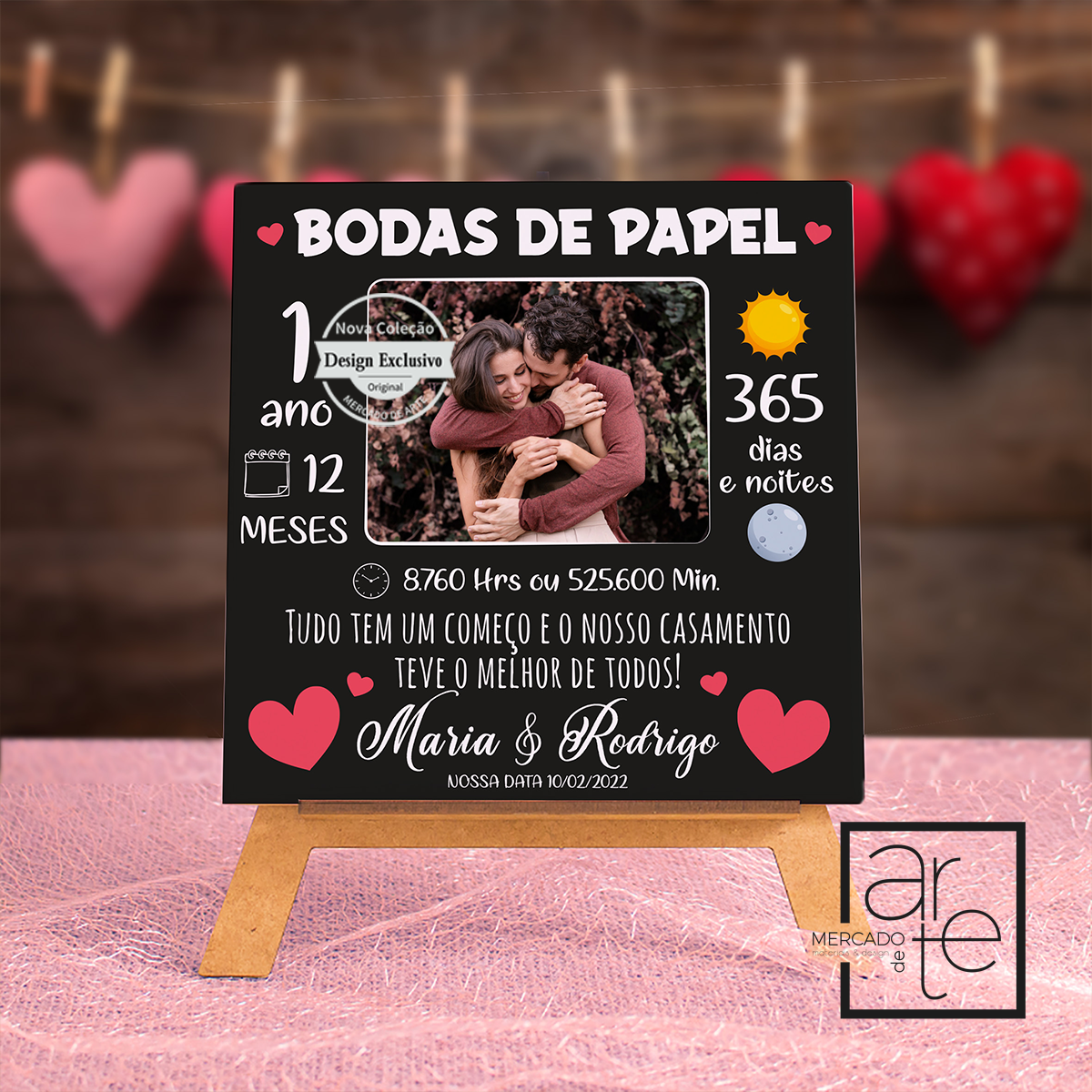 Marque a sua data especial com um presente super especial personalizado por si. Escolha a sua fotografia preferida e marque o momento com as palavras perfeitas para a sua cara metade.