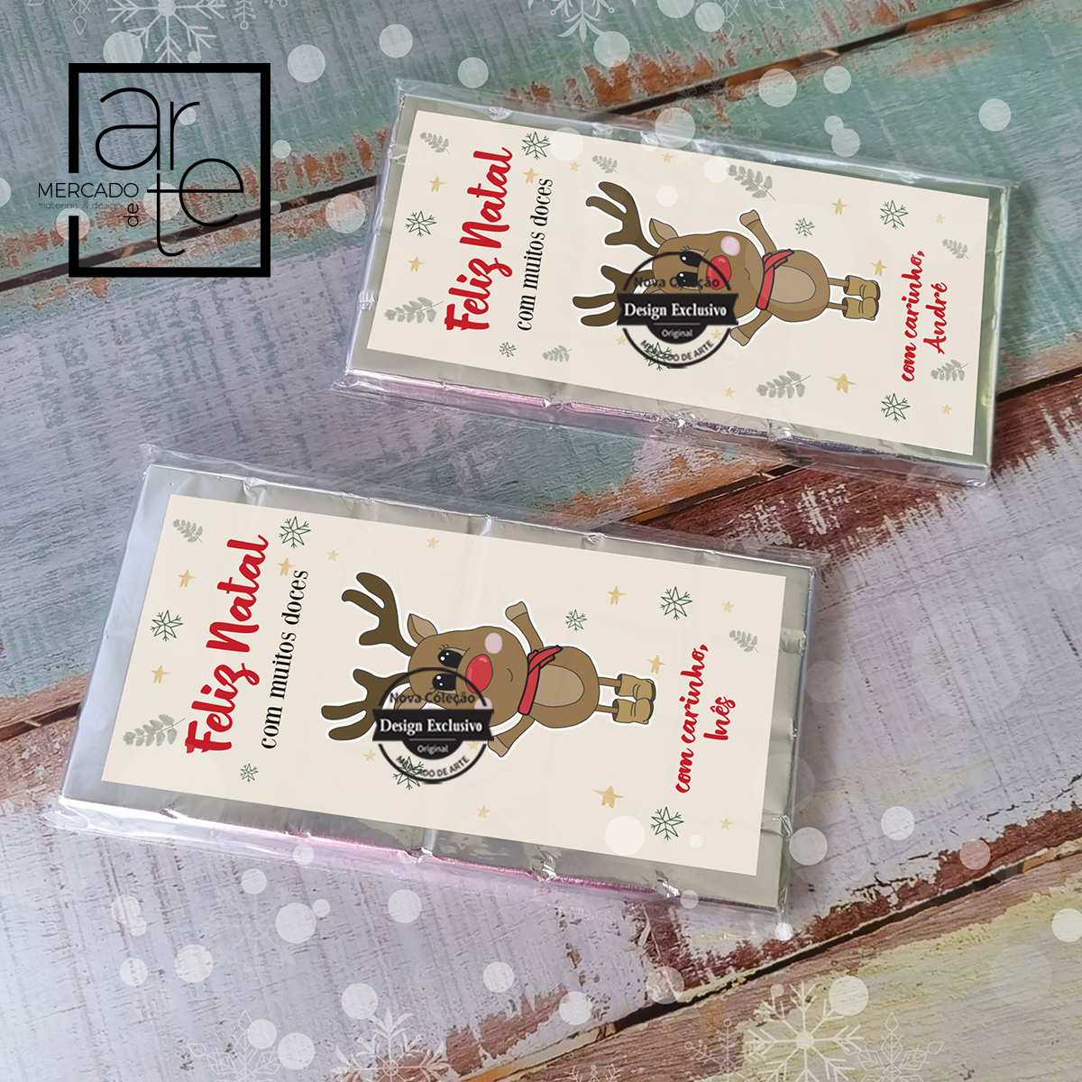 Chocolate rena " Feliz Natal"