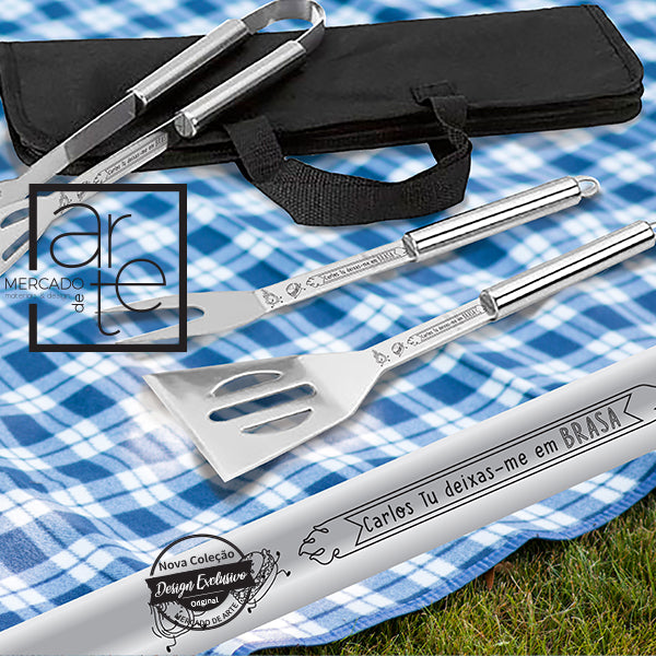 Conjunto Barbecue " Carlos tu deixas-me em brasa"