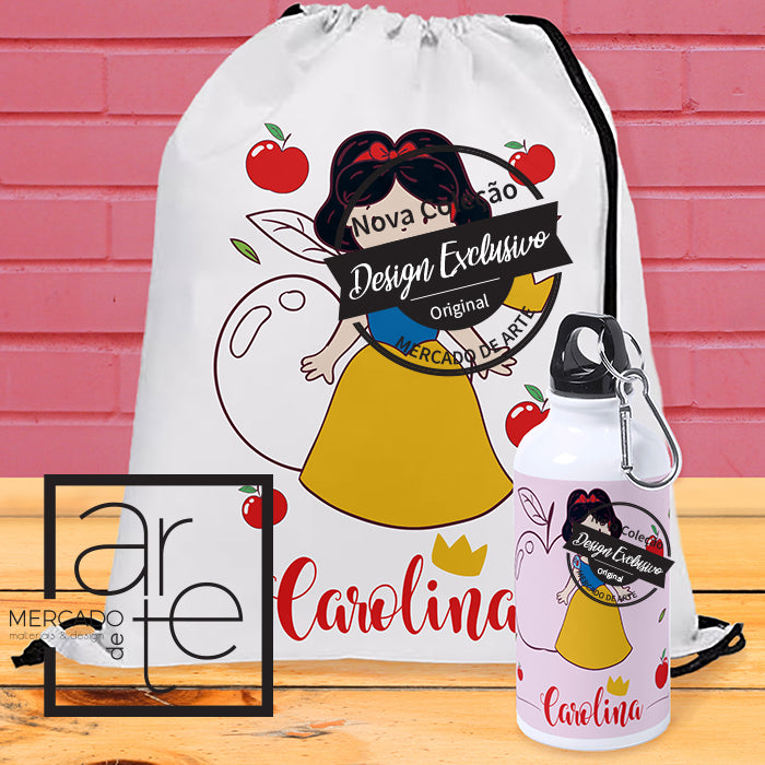 Mochila saco com a "BRANCA DE NEVE"