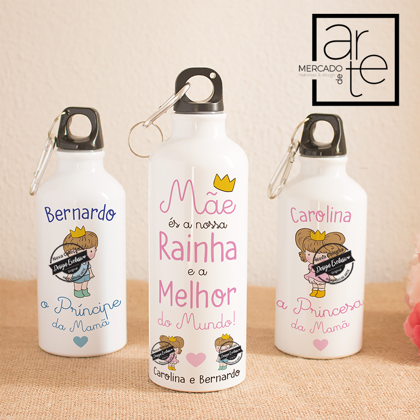 Garrafa mãe " És a nossa Rainha" e/ou filho/s "Príncipe e/ou princesa da Mamã"
