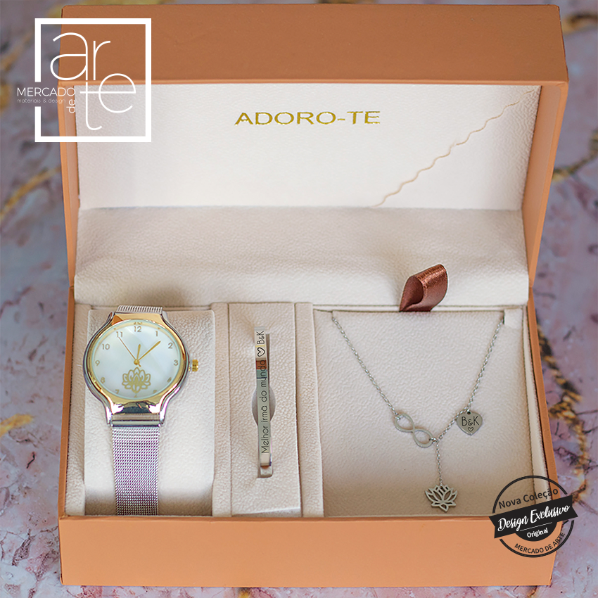 Conjunto " Flor de lótus "