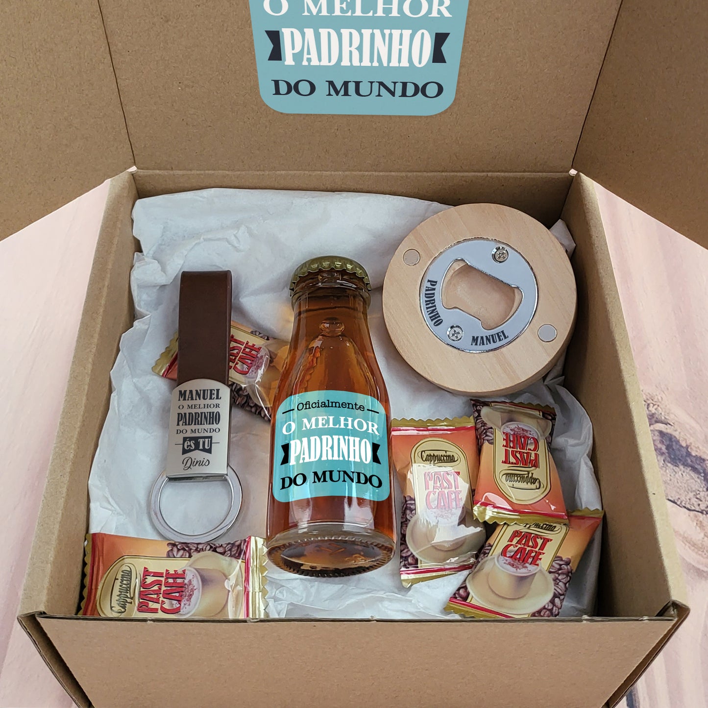 Kit " Oficialmente o melhor Padrinho do Mundo "