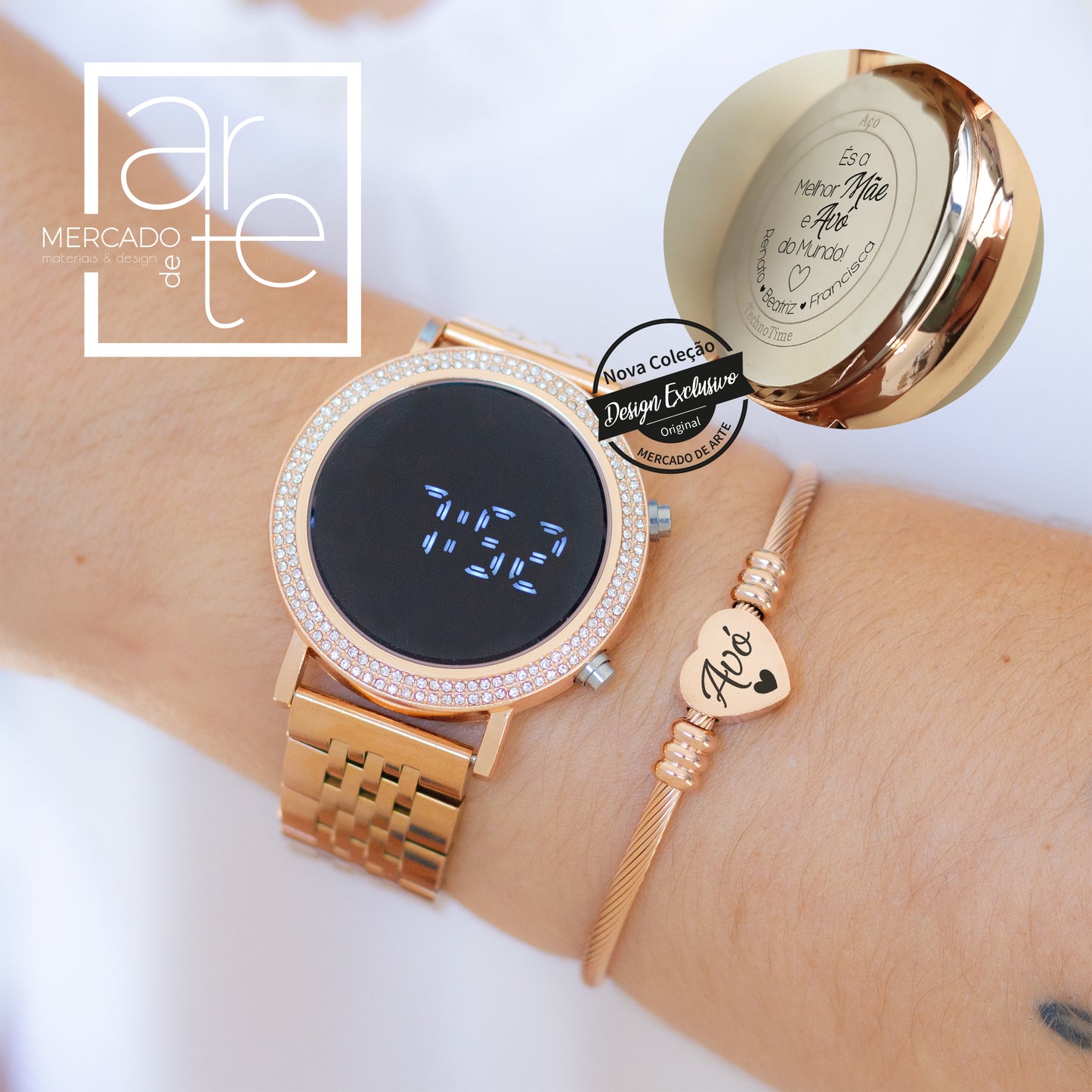 Relógio digital e/ou pulseira " AVÓ"