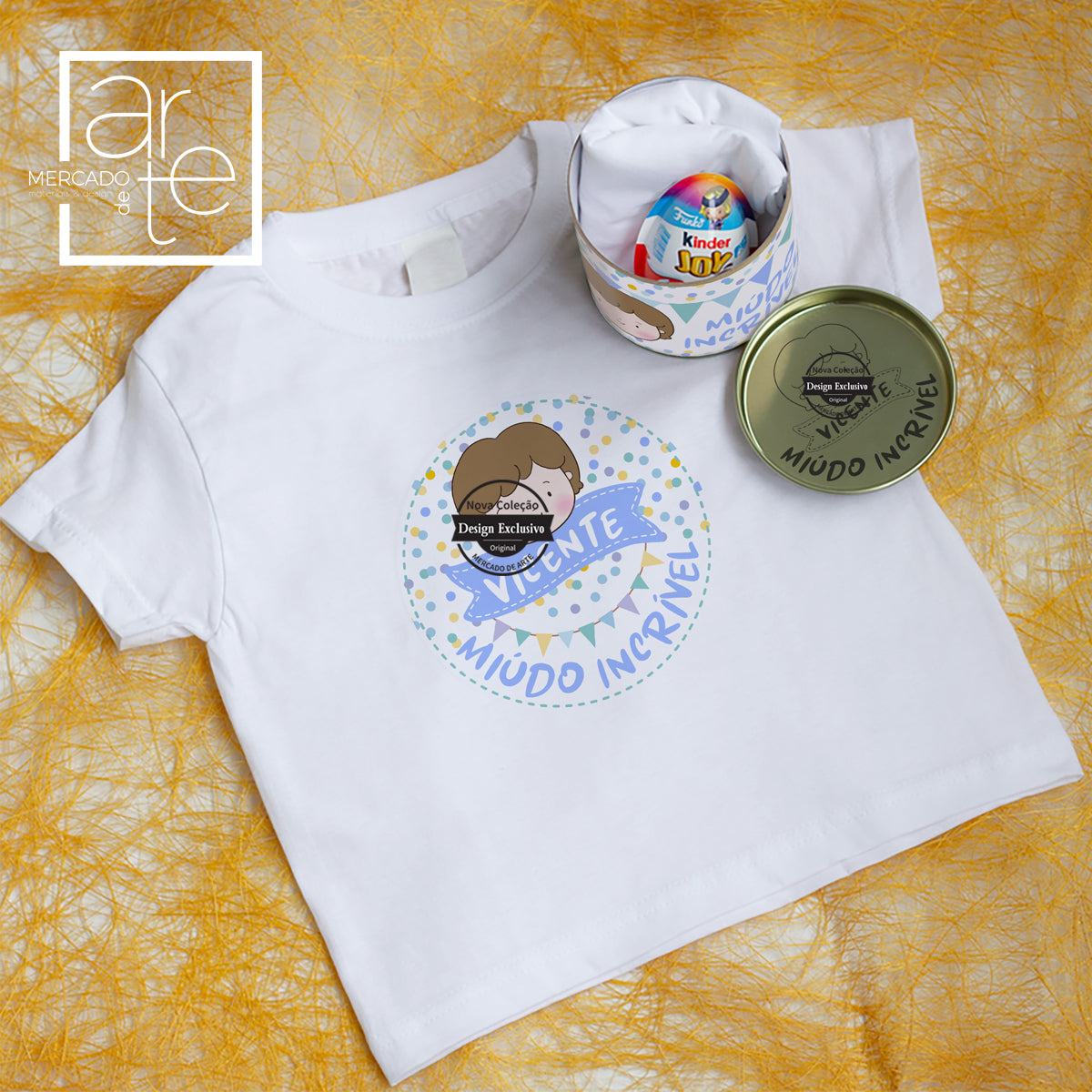 T-shirt 100% algodão ou conjunto "Miúdo incrível "