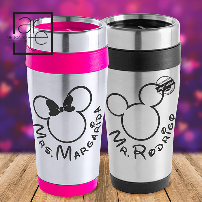 Copo térmico " Mr./Mrs."