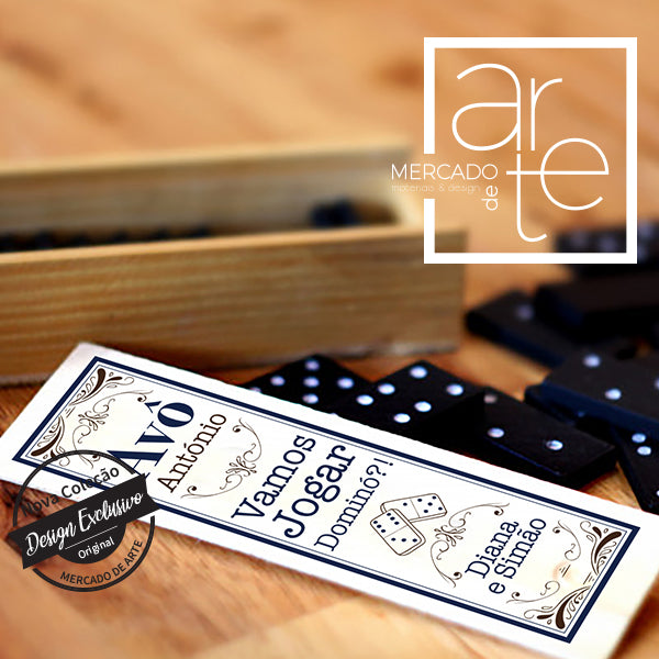 Dominó " Vamos Jogar " personalizável.