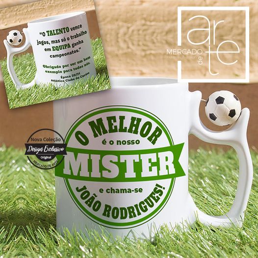 Caneca de cerâmica com bola rotativa " Melhor Mister"