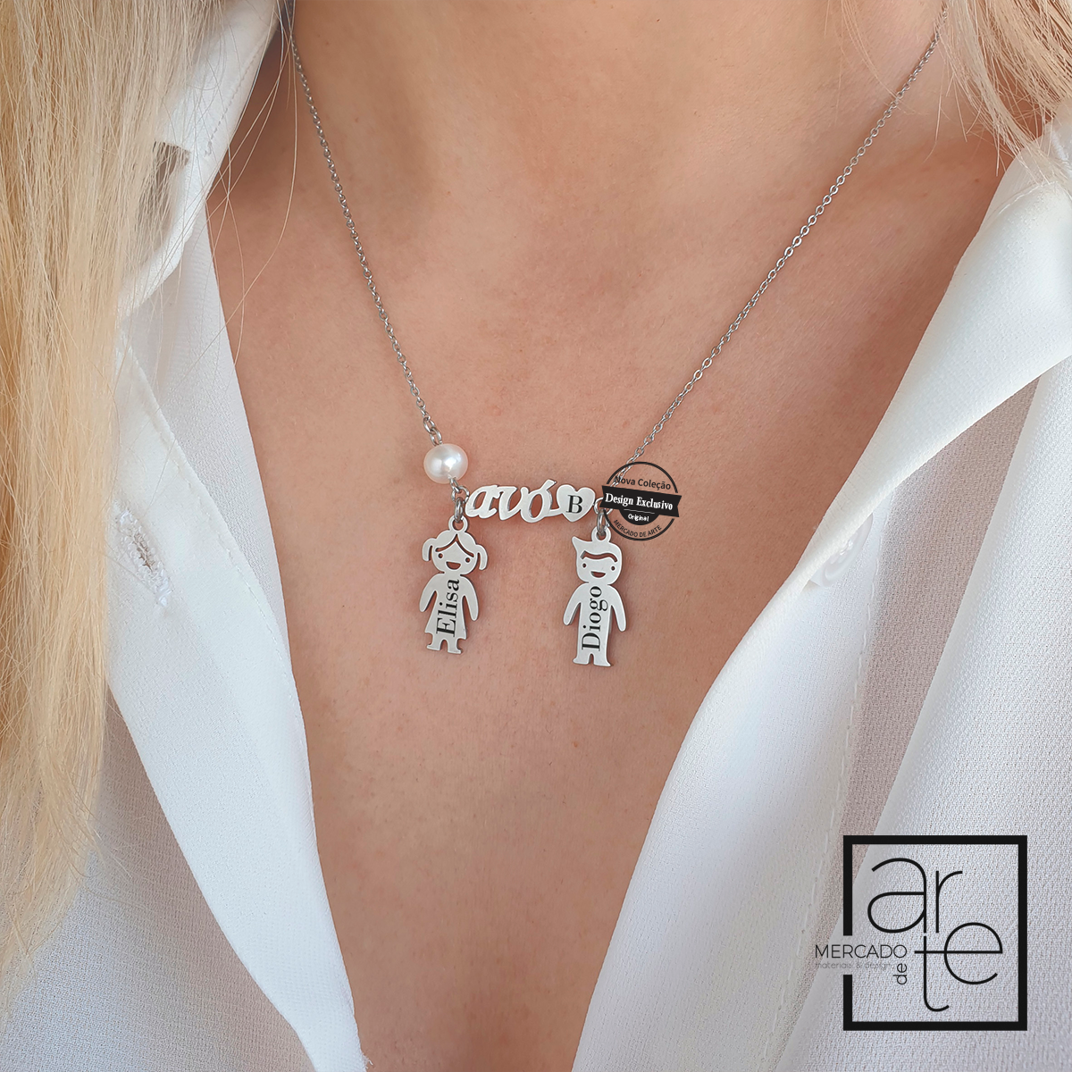 Fio pérola avó meninos/as