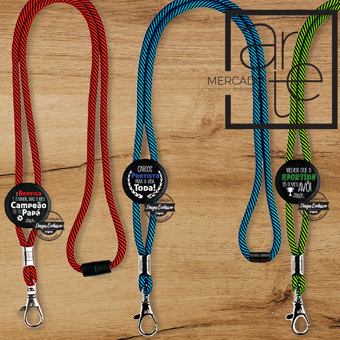 Fitas pescoço alusivas aos clubes