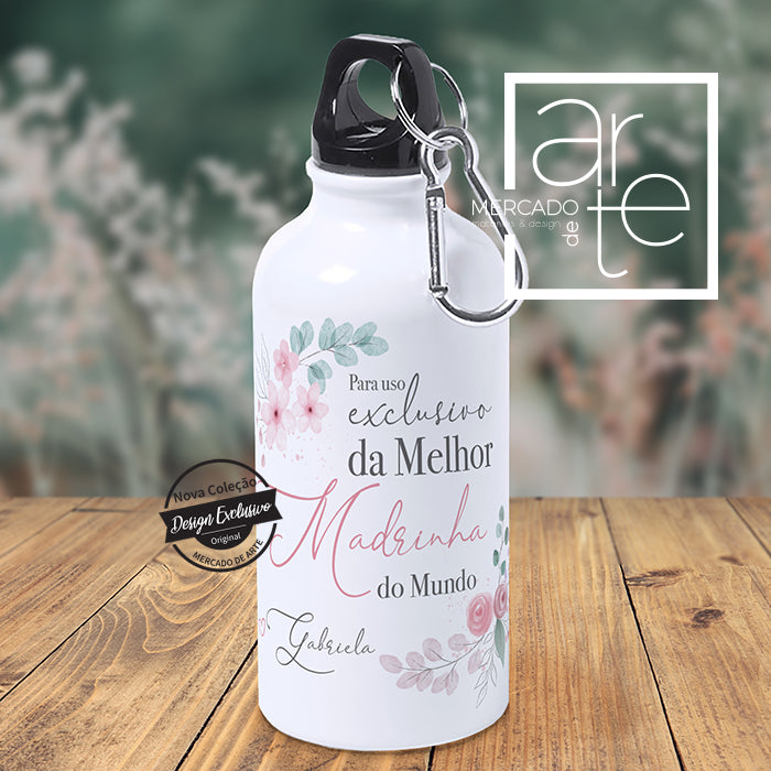 Garrafa " Para uso exclusivo da melhor Madrinha "