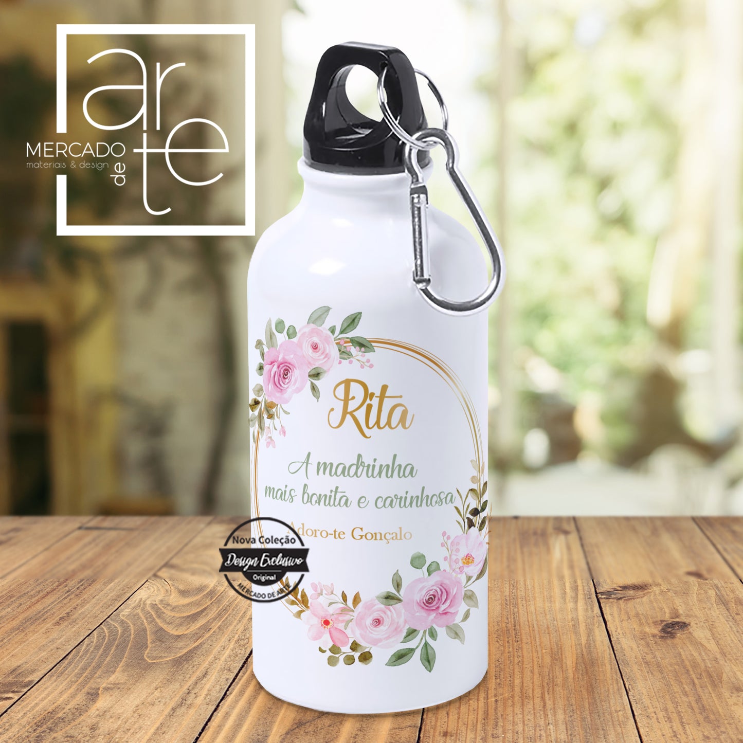 Garrafa " Madrinha mais linda e carinhosa "