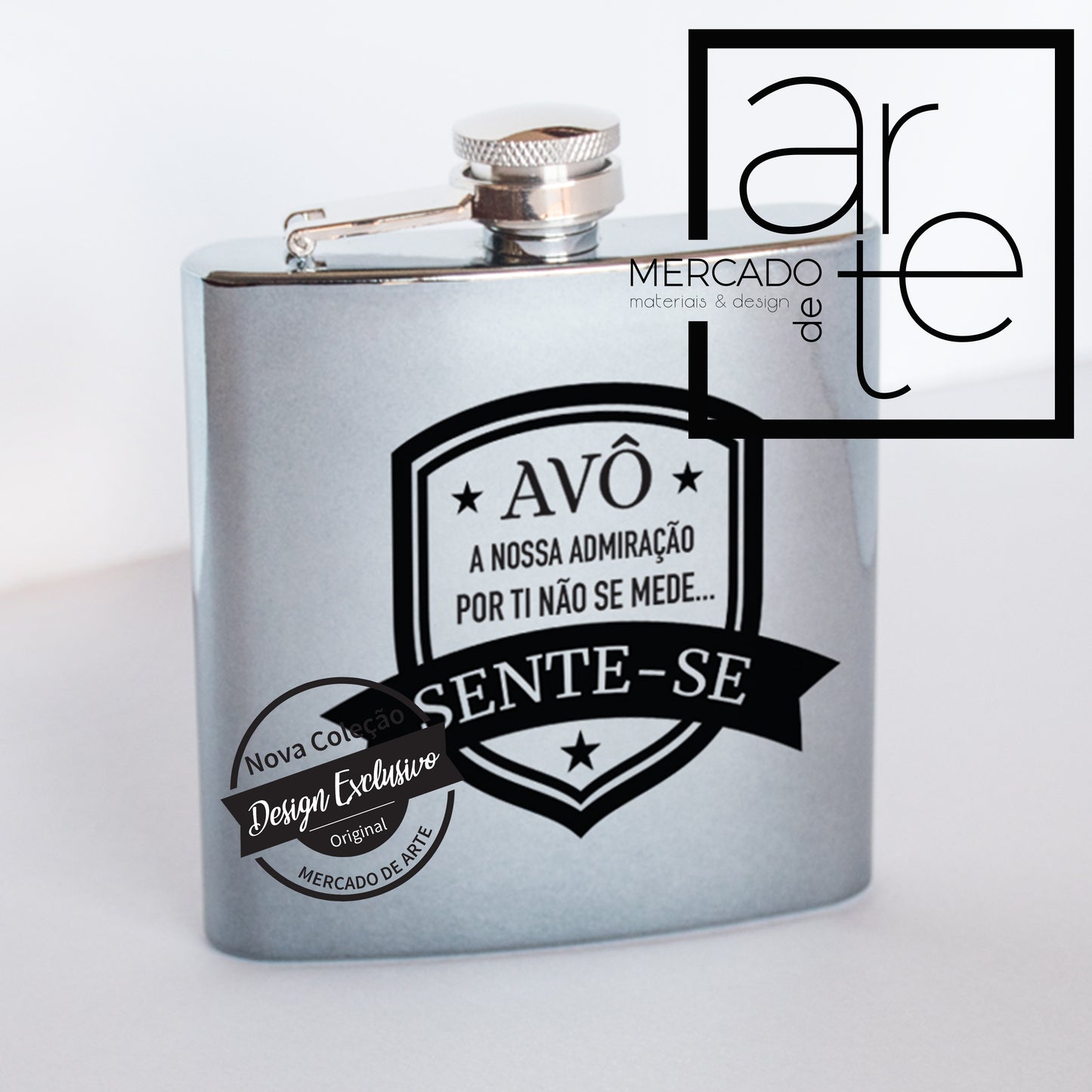 Garrafa " Avô a nossa admiração por ti não se mede...