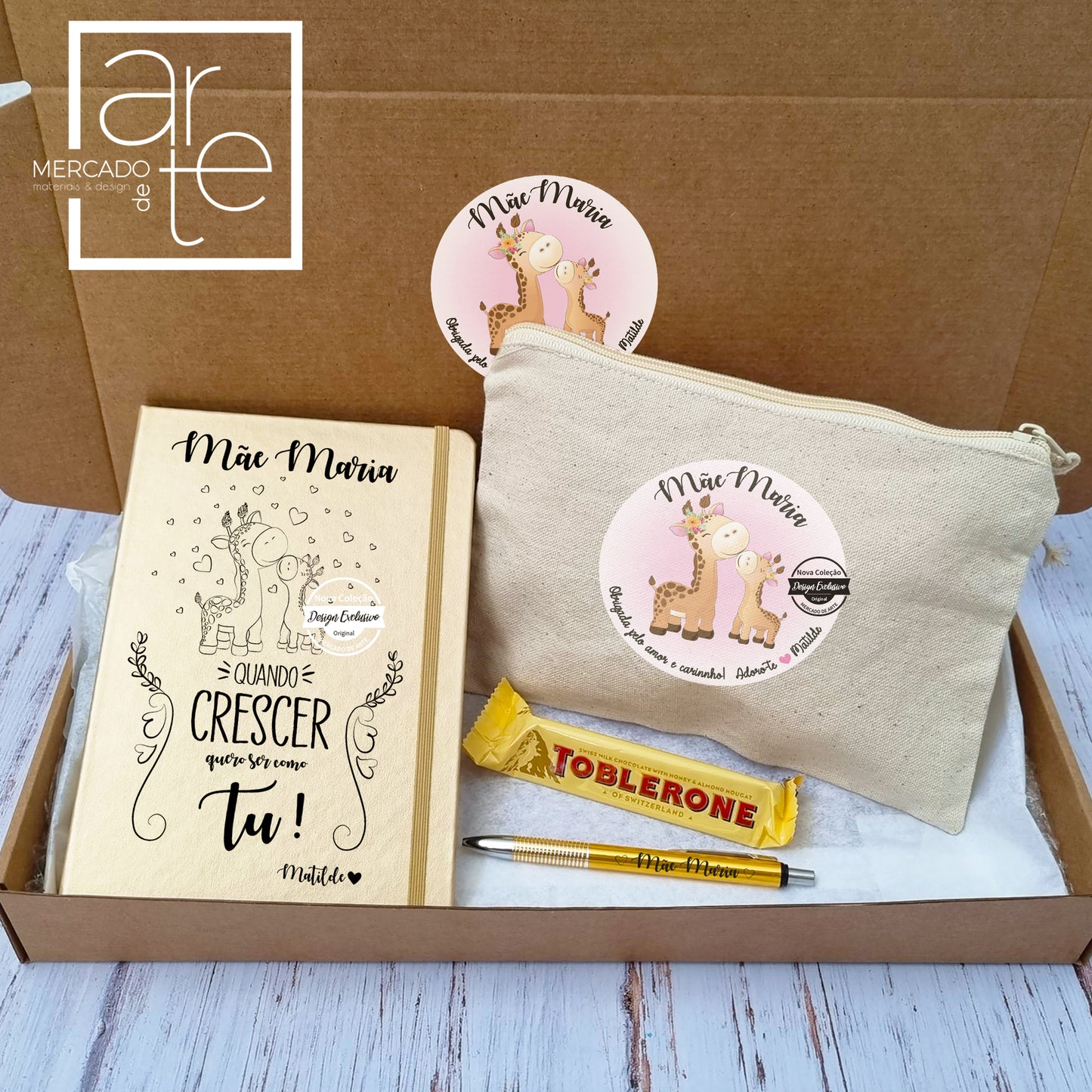 Kit " Mãe quando crescer quero ser como tu "