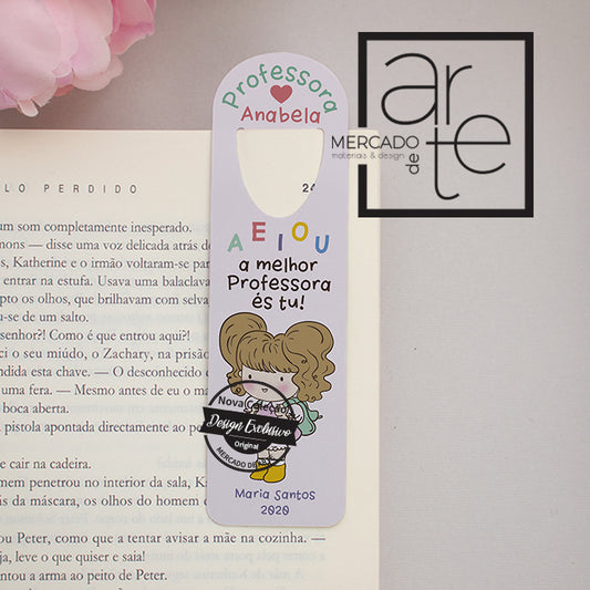 Marcador de livros " a,e,i,o,u"