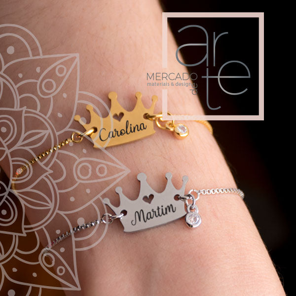 Pulseiras aço inox ajustáveis