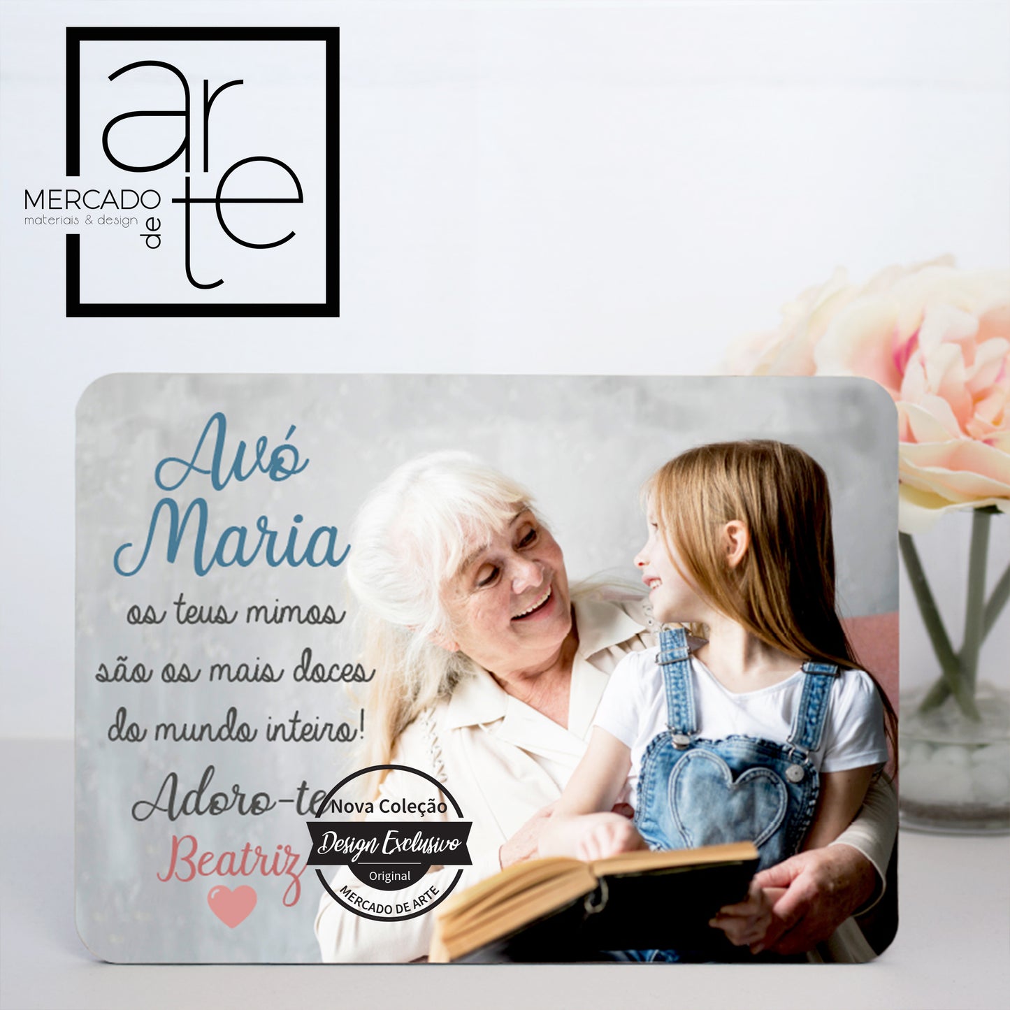 Moldura " Avó os teus mimos são os mais doces "