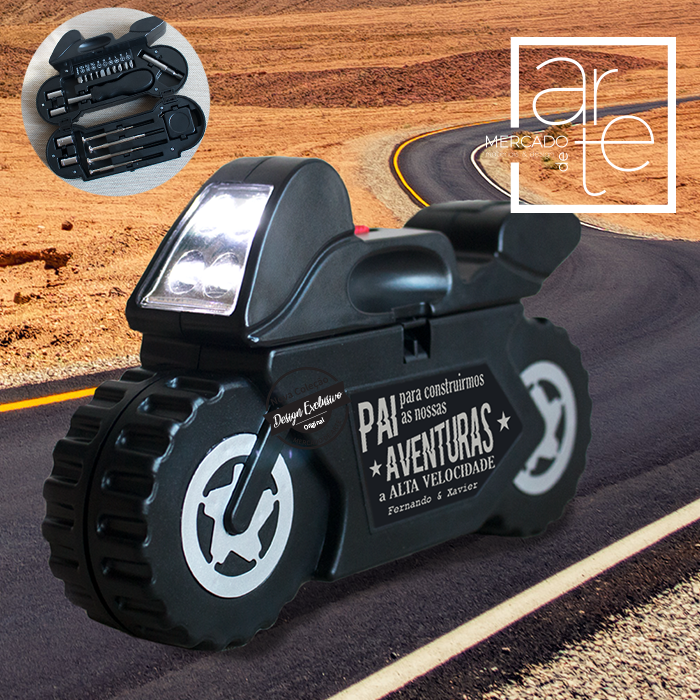 Mota conjunto de ferramentas " PAI para construirmos as nossas aventuras a alta velocidade "