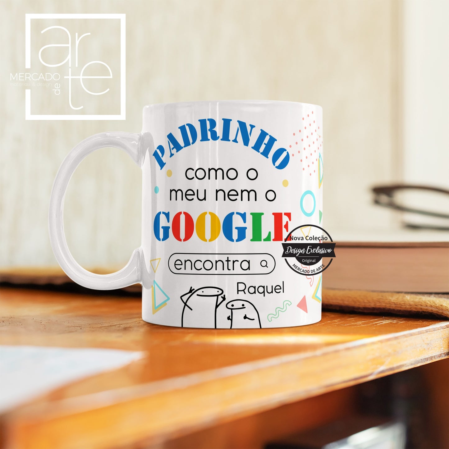 Caneca " Padrinho, como o meu nem o google encontra"