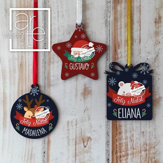 Este natal ainda será mais mágico e memorável depois de personalizares a tua árvore de natal com os pendentes de natal mais originais, podes personalizar com imagens e fotografias.