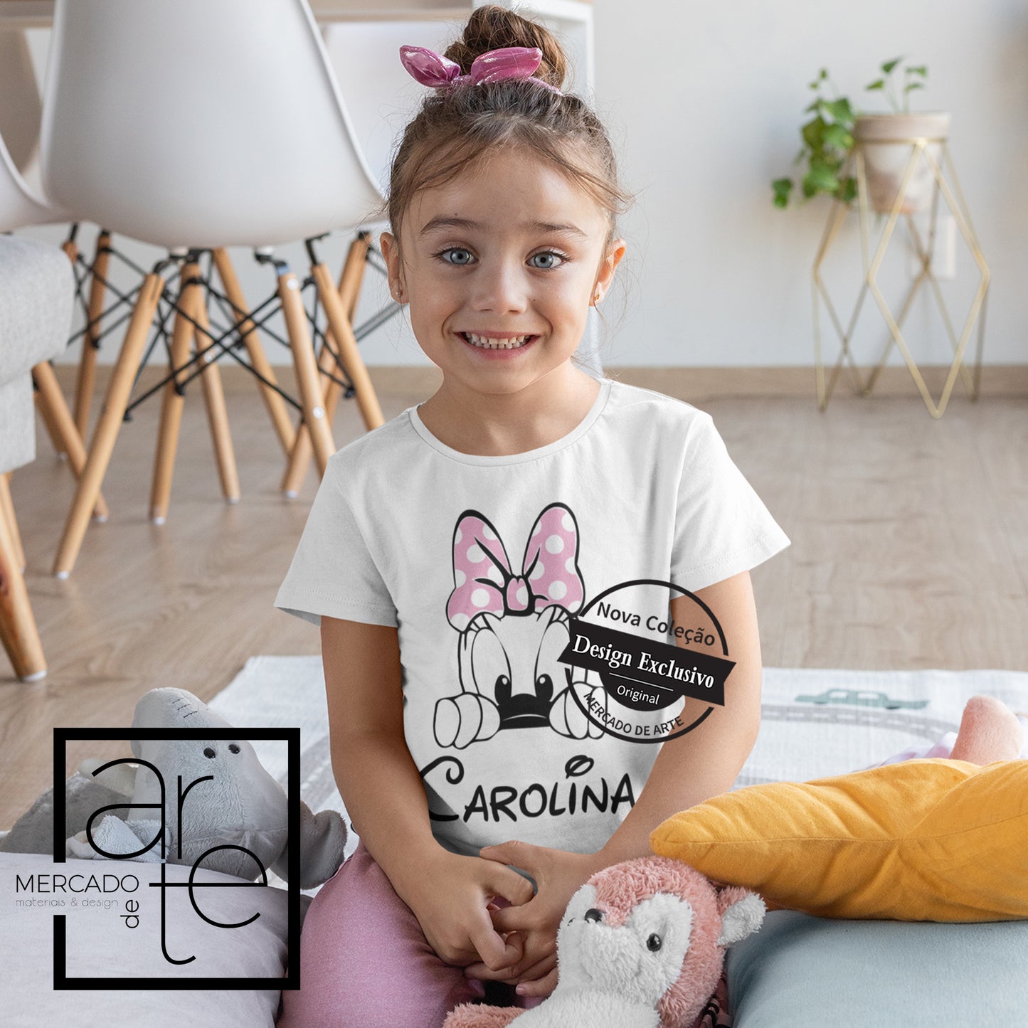 T-shirt "Margarida" mais nome