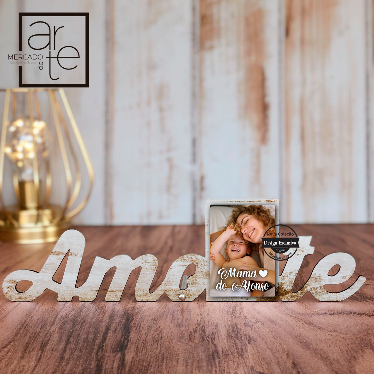 Moldura mamã "Amo-te"