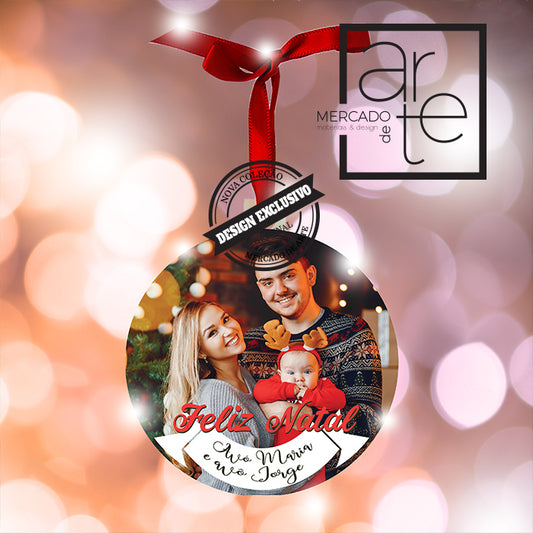 Bola de Natal " Feliz Natal avó Maria..."