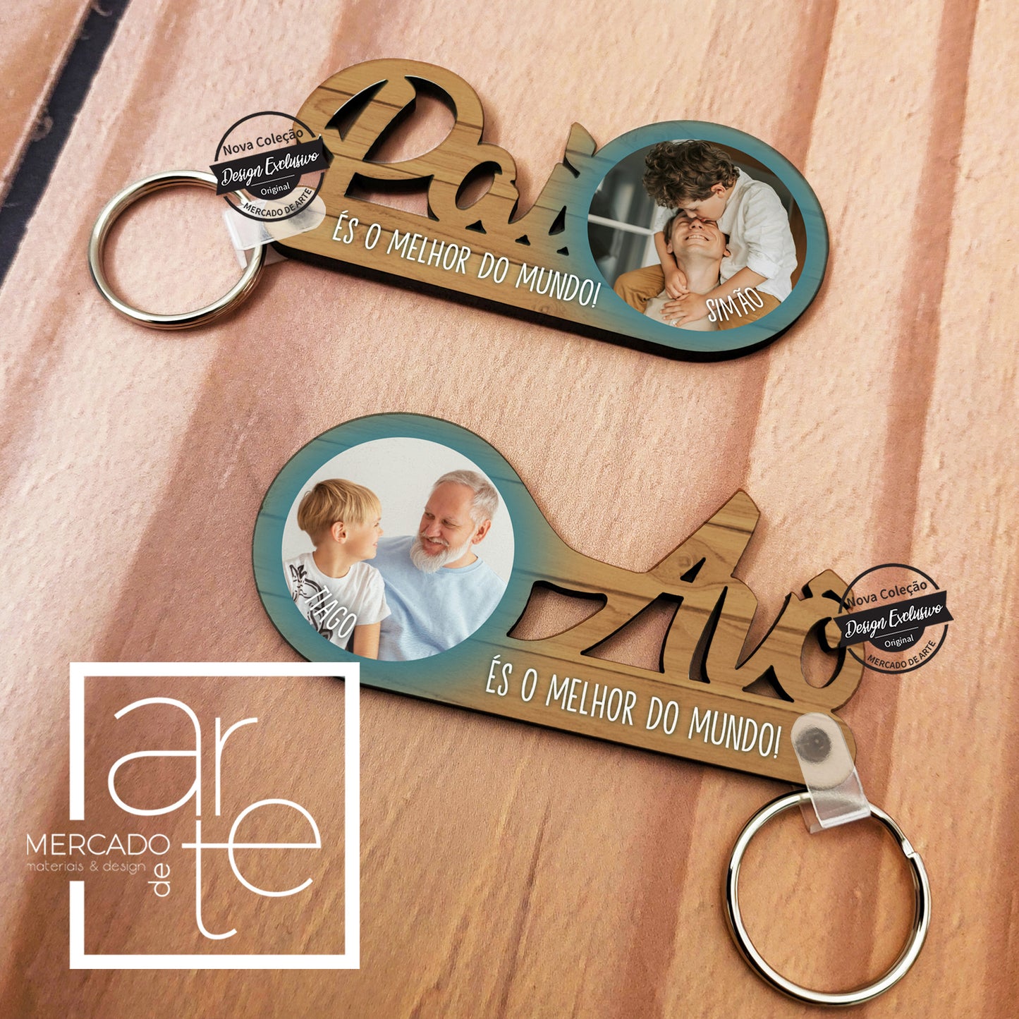 Porta chaves " Pai ou Avô"