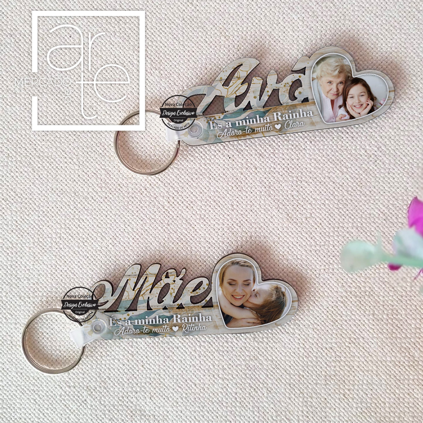 Porta chaves " Mãe ou Avó"