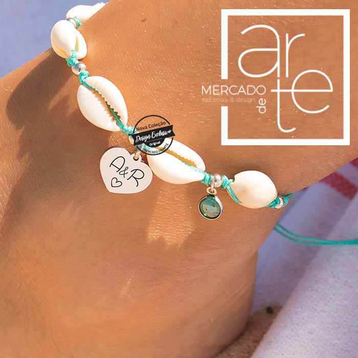 Pulseira de pé " Aqua "