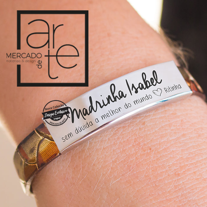 Pulseira " Madrinha ... sem duvida a melhor do mundo "