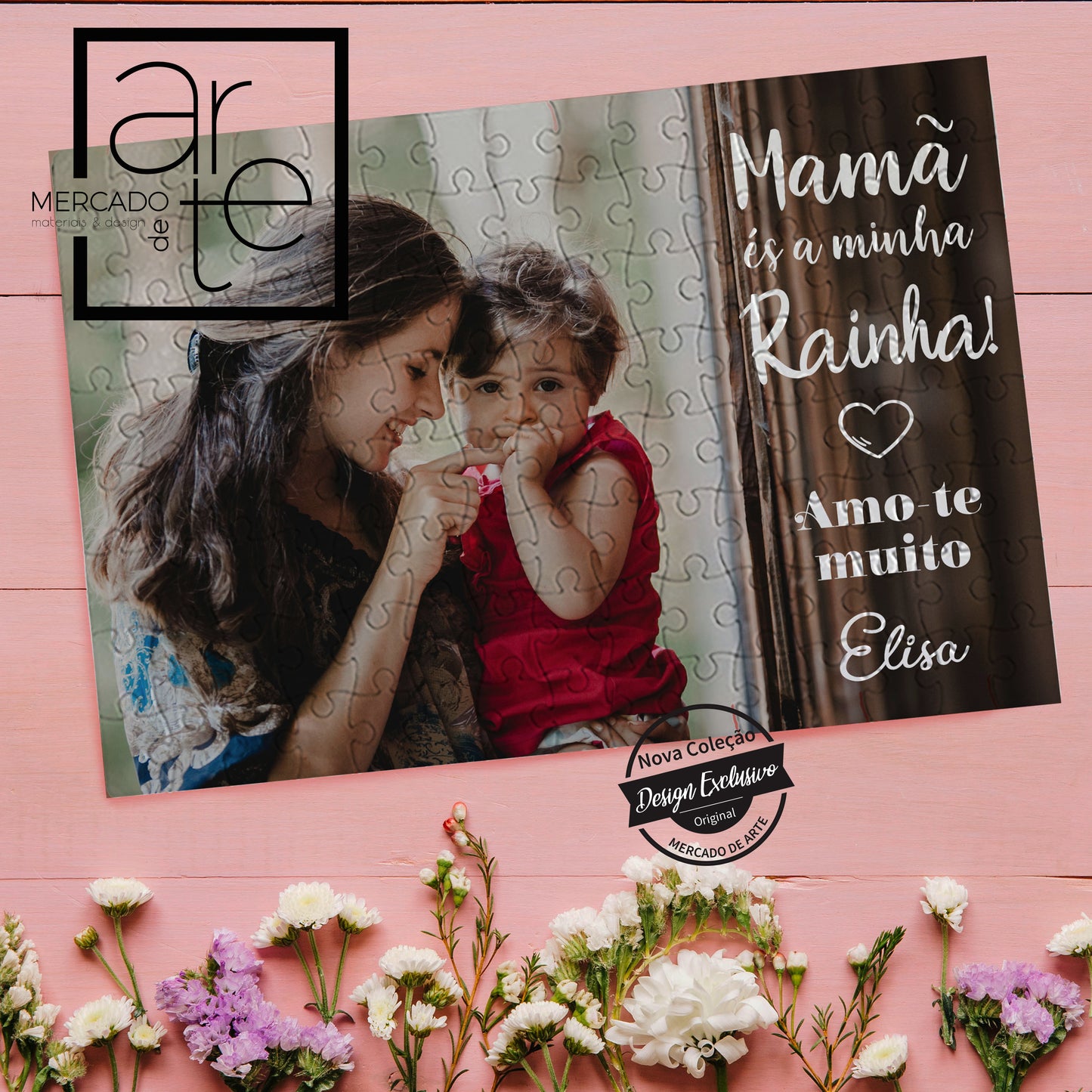 Puzzle " Mamã és a minha Rainha"