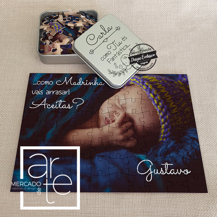 Uma surpresa original de convite de Padrinhos por exemplo que pode personalizar com fotografia e frase a seu gosto. Uma excelente opção de presente de aniversário também. Um presente de batizado ou mesmo de casamento. Uma recordação muito original para a vida. Surpreenda!!!