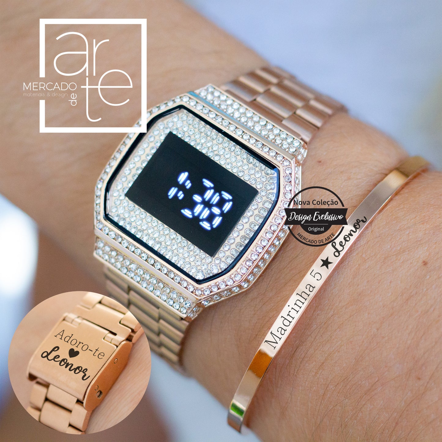 Relógio e/ou escrava "Madrinha 5 estrelas"