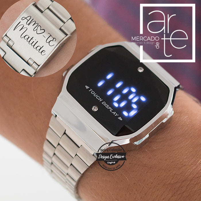 Relógio "Amo-te" Touch e Digital