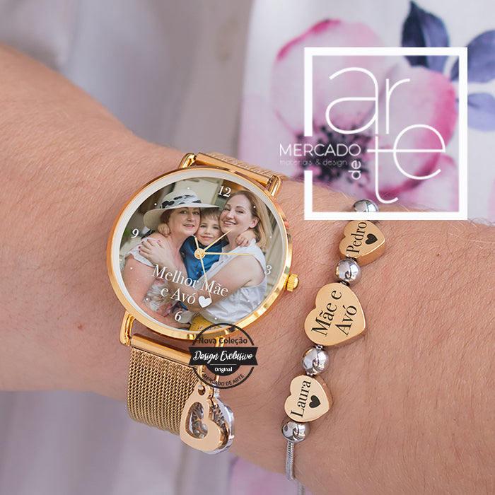 Relógio com fotografia e /ou pulseira