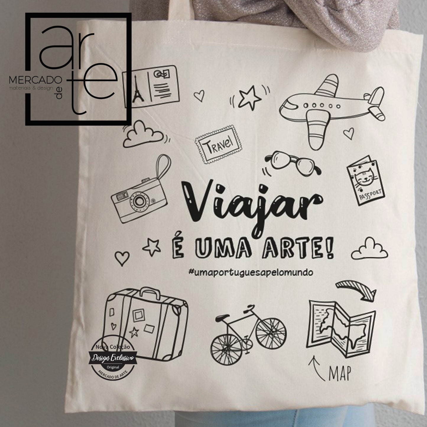 Saco " Uma portuguesa pelo mundo "
