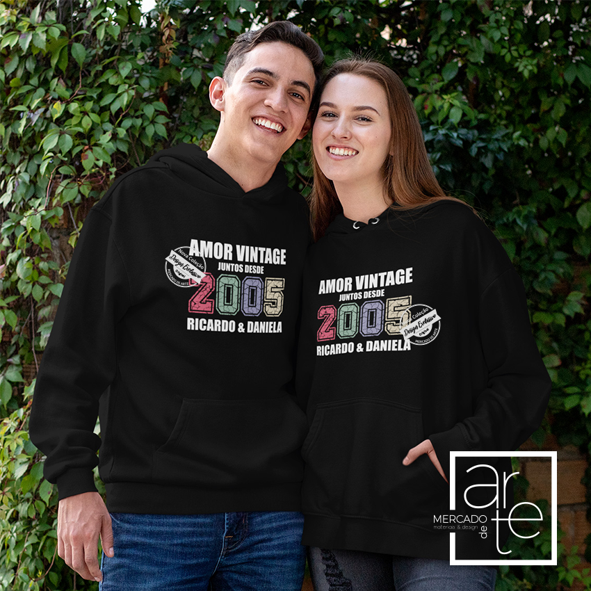 Conjunto sweats "Amor vintage desde...."
