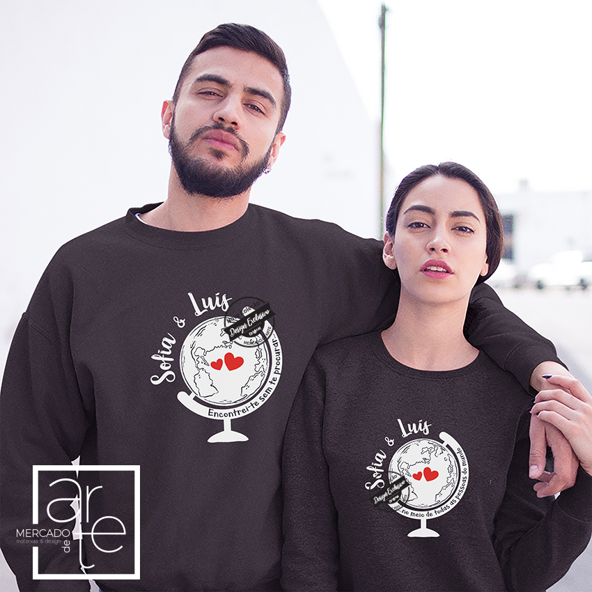 Conjunto sweat "Encontrei-te sem te procurar..."