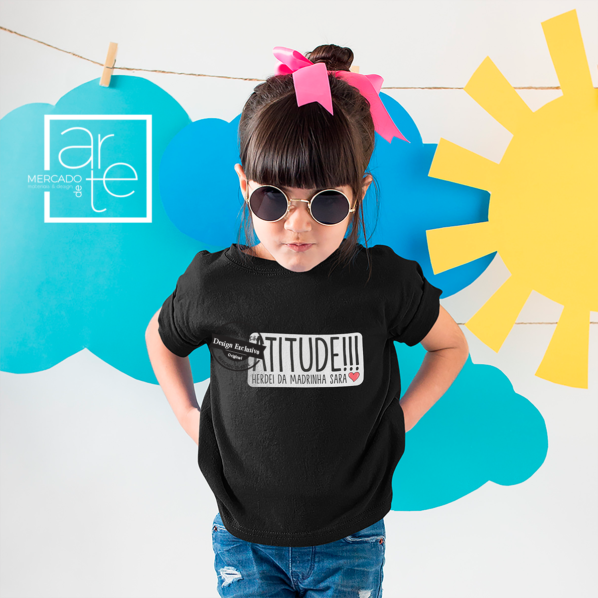 T-shirt "Atitude!!! Herdei da Madrinha..."