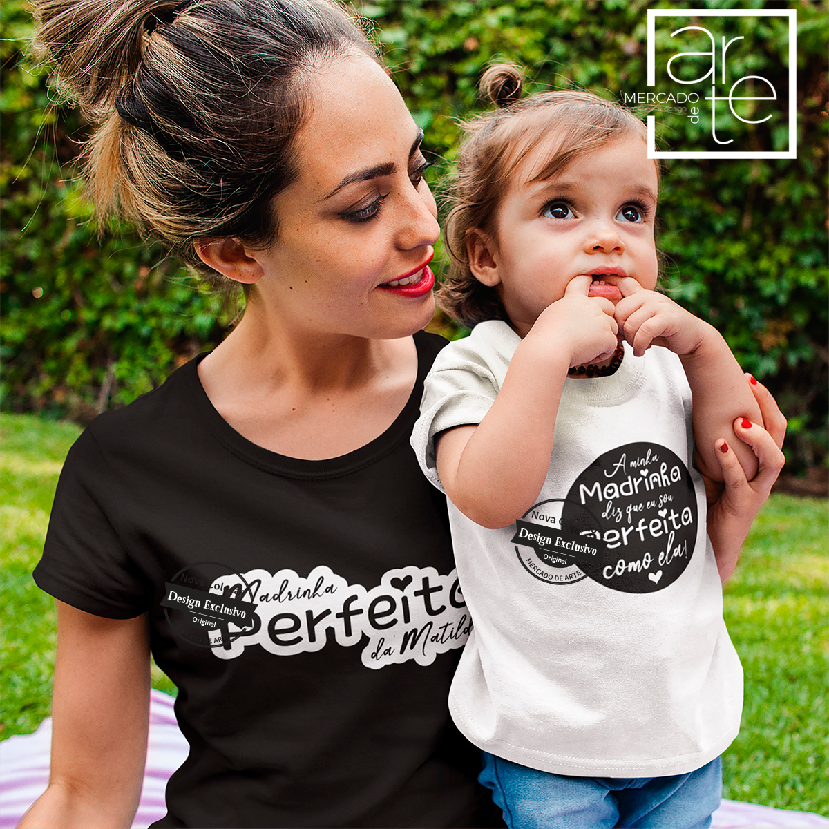 T-shirt 100% algodão "Madrinha perfeita"