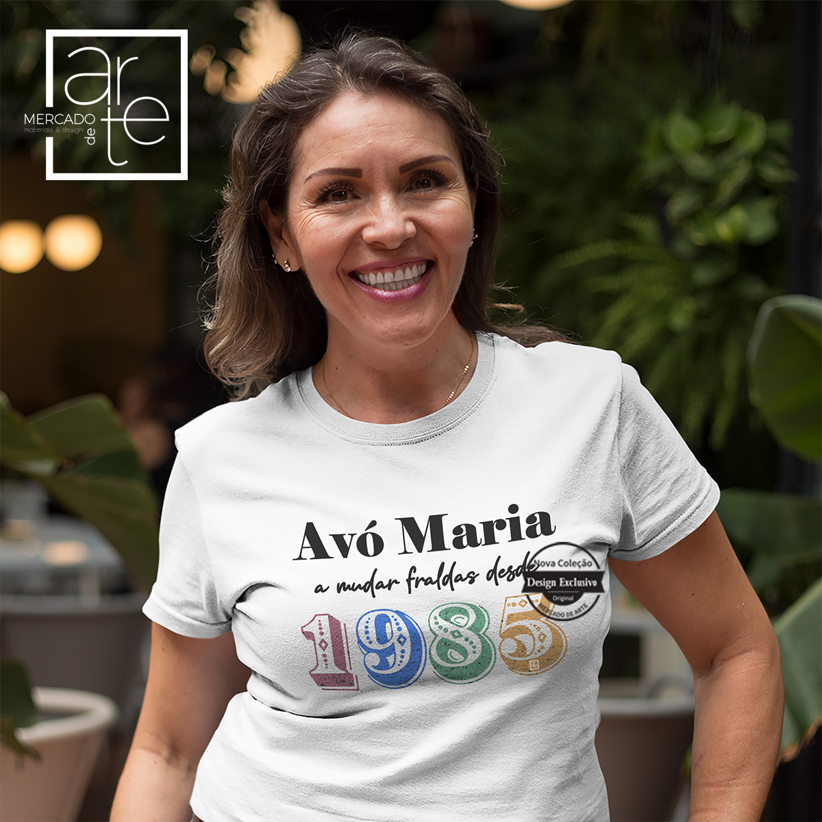 T-shirt Avó "A mudar fraldas desde..."