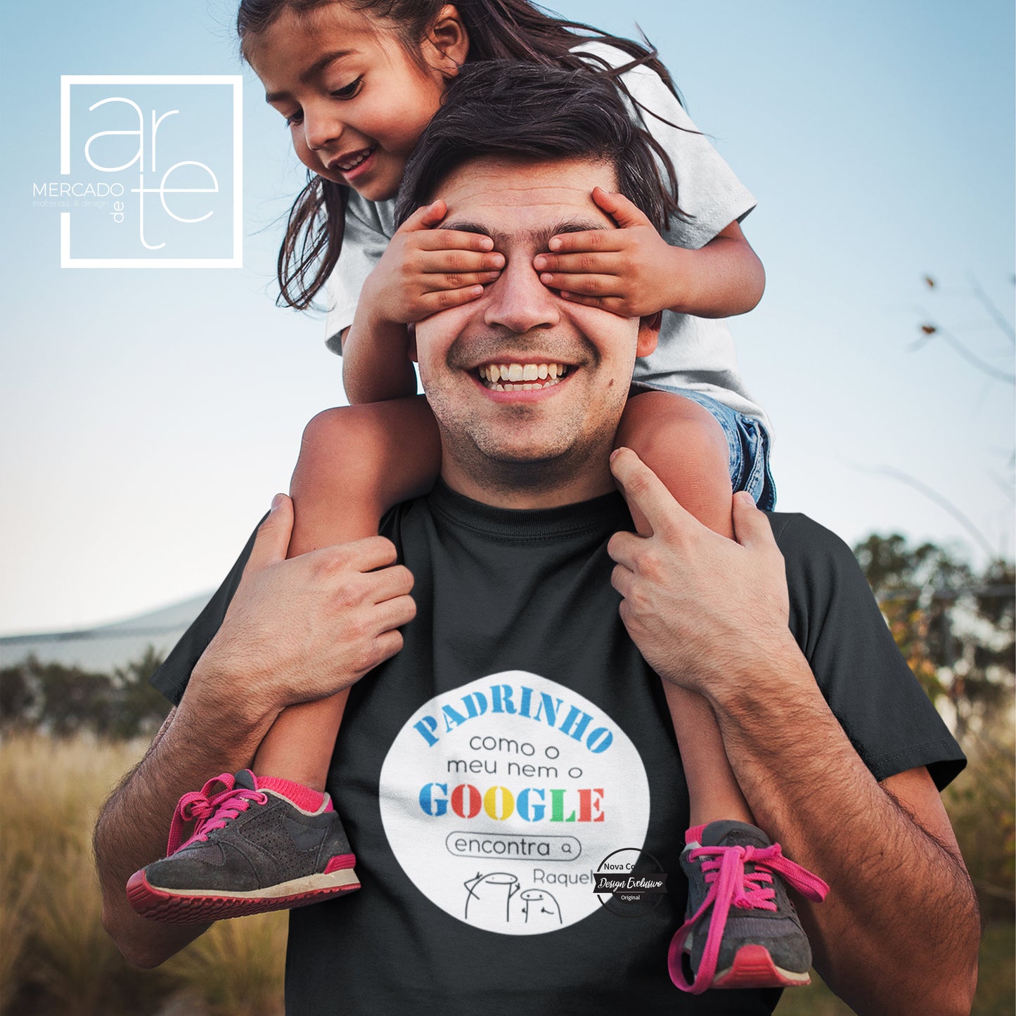 T-Shirt "Padrinho como o meu nem o GOOGLE encontra "