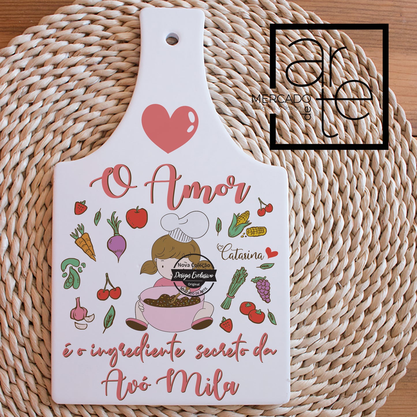 Tábua multiusos " o Amor é o ingrediente secreto da Avó "