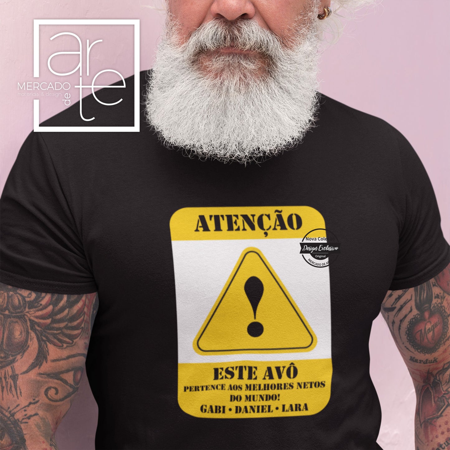 T-shirt " Este avô pertence aos melhores netos ..."