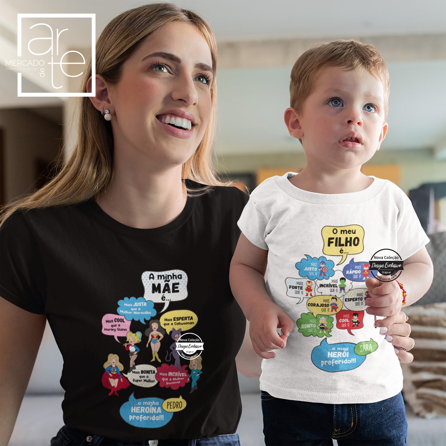 T-Shirts " Heróis e Heroínas "