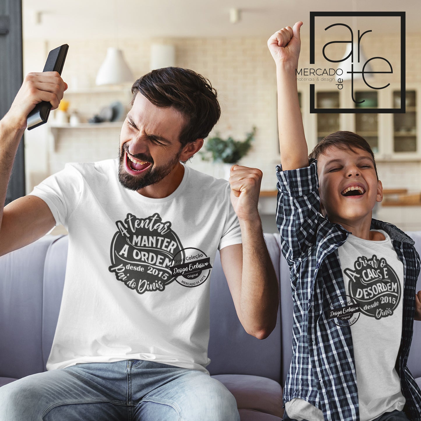 T-shirt " A tentar manter a ordem / A criar a desordem "