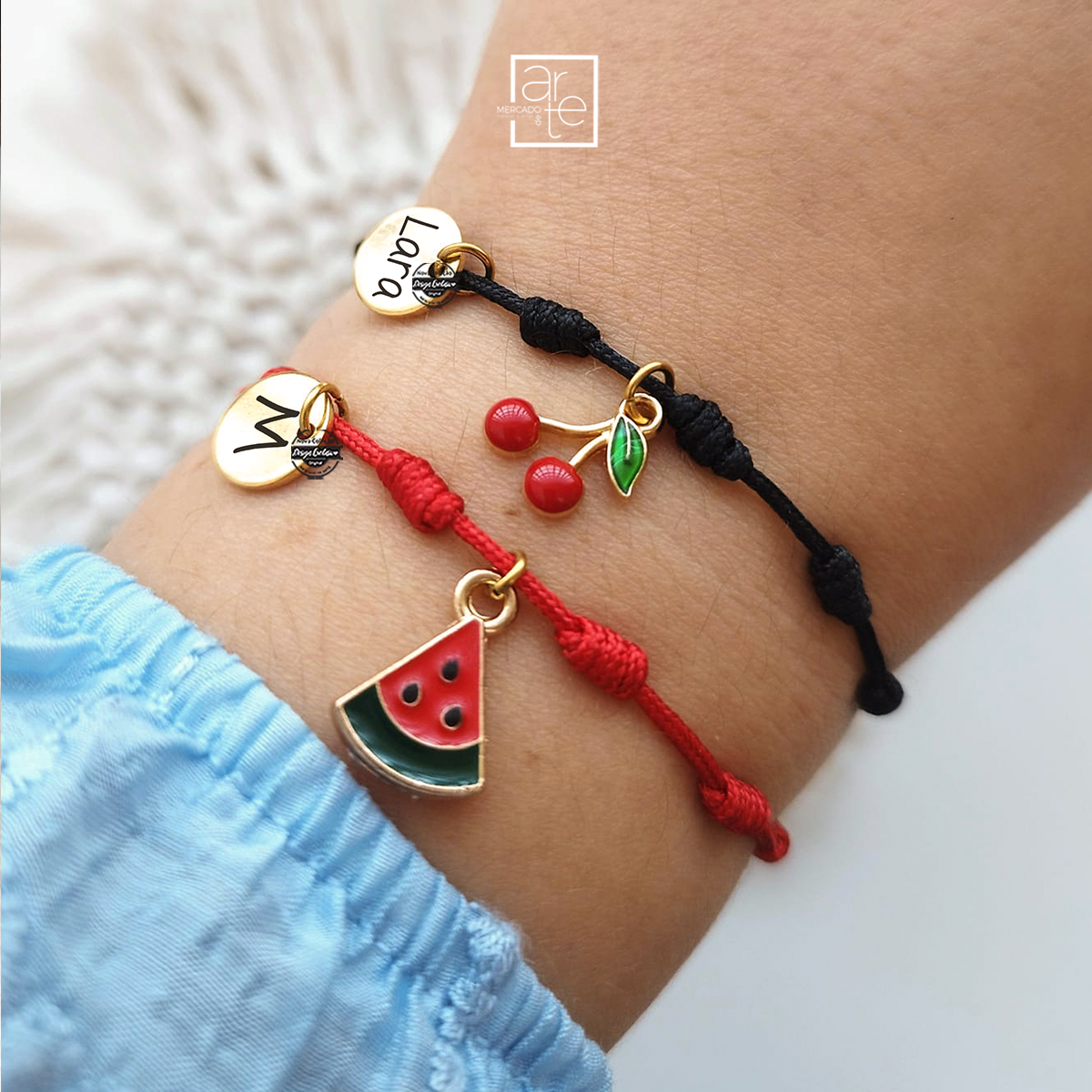 Pulseiras 7 nós "Frutas"