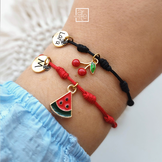 Pulseiras 7 nós "Frutas"